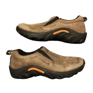 👟 Merrell Jungle Moc Kids Slip-On Shoes Brown Suede Youth US 12.5